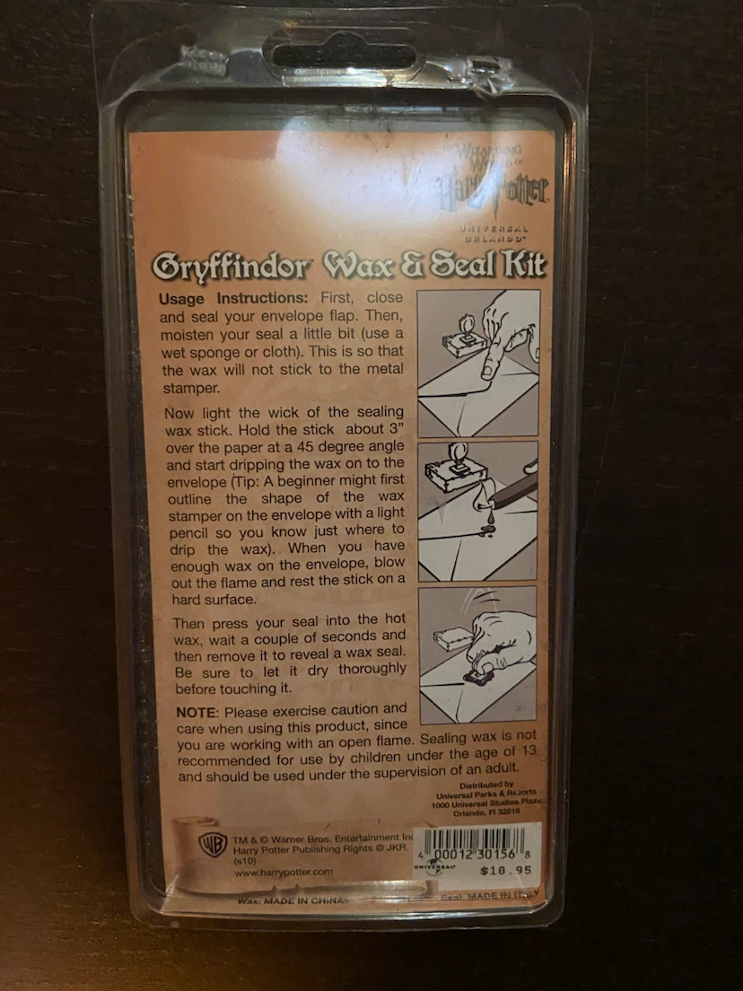 Harry Potter Gryffindor Wax & Seal Kit - photo 2