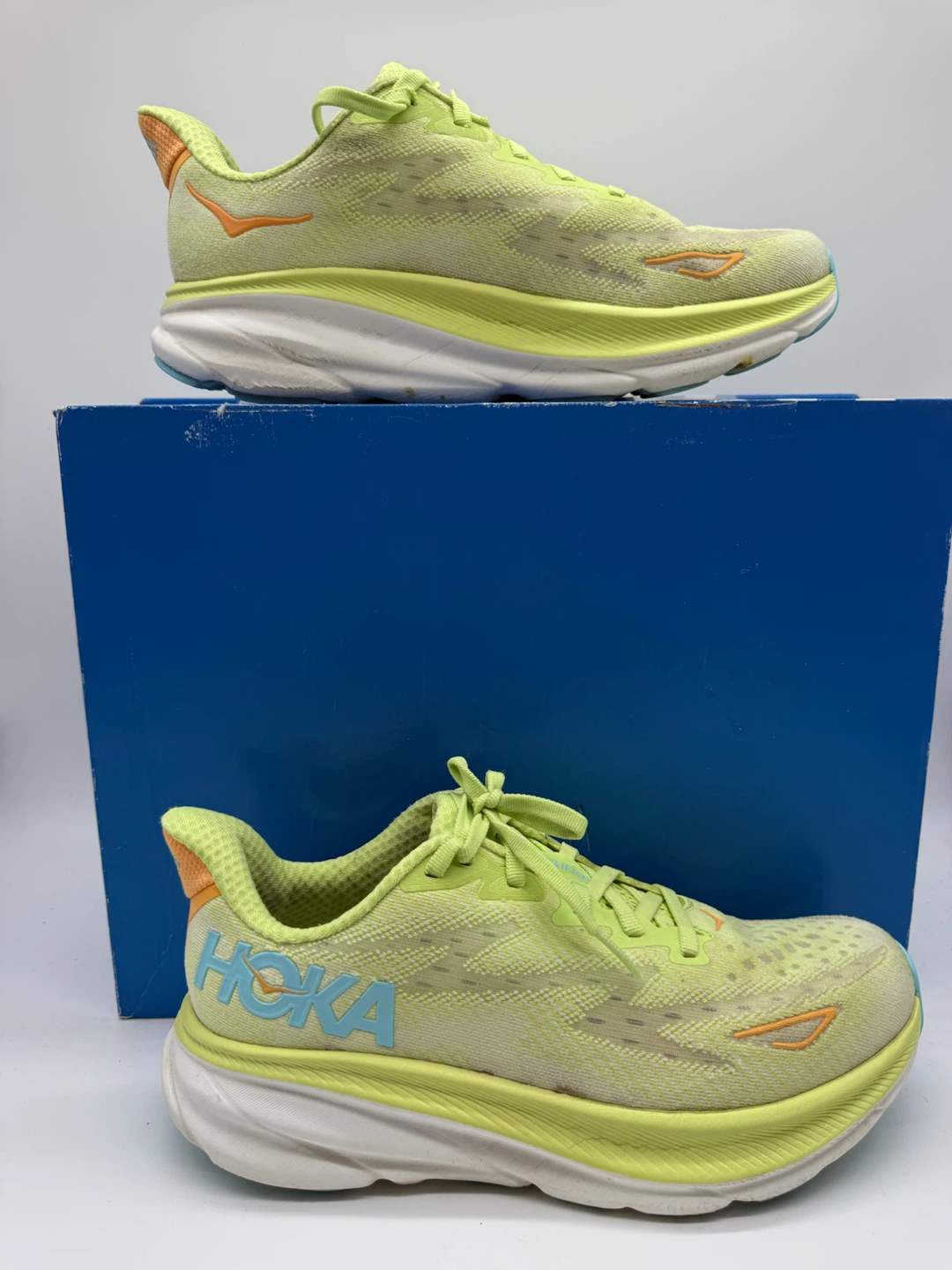 Hoka One One Clifton 9 “Citron” Women’s Running Shoes Size US 7D - photo 2
