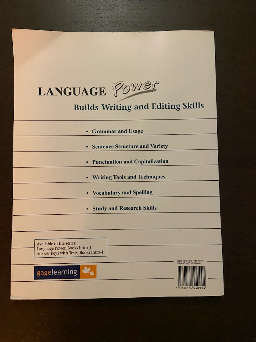Language Power Book J by GageLearning - photo 2