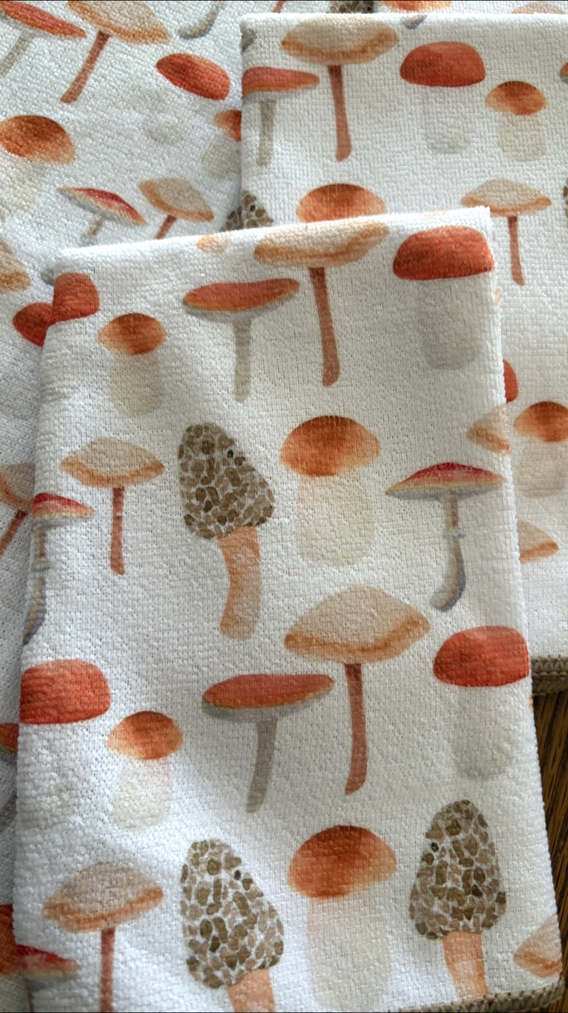Set of 4 Mushroom 🍄 Kitchen Towels - photo 2