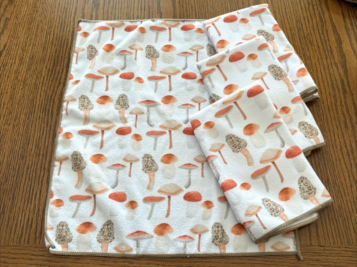 Set of 4 Mushroom 🍄 Kitchen Towels