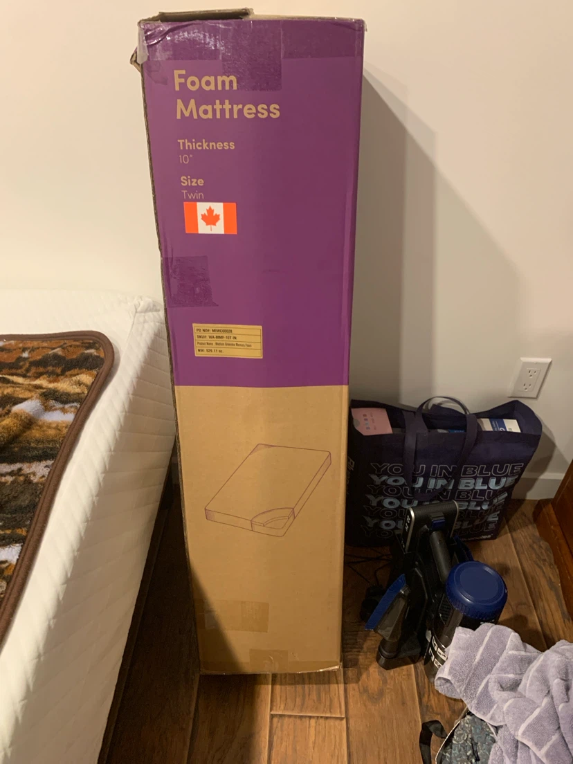 Foam Mattress - Twin Size, 10" Thickness