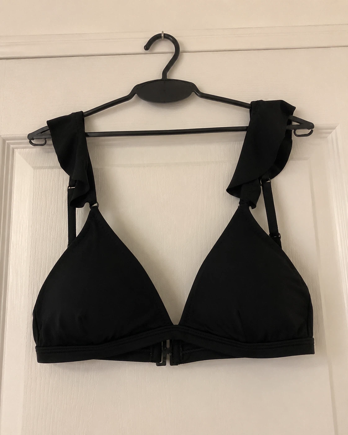 Black Ruffle Bikini Top - photo 3