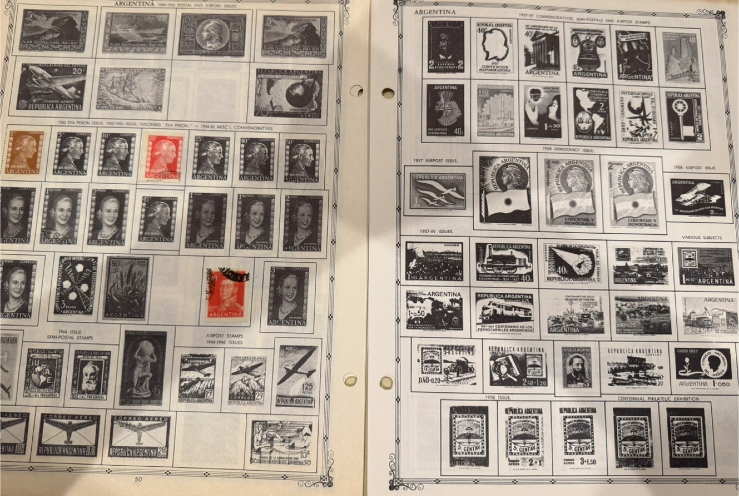 Old Argentina Postage Stamps - photo 4