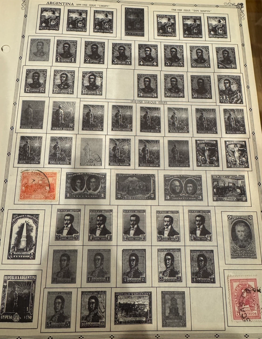 Old Argentina Postage Stamps