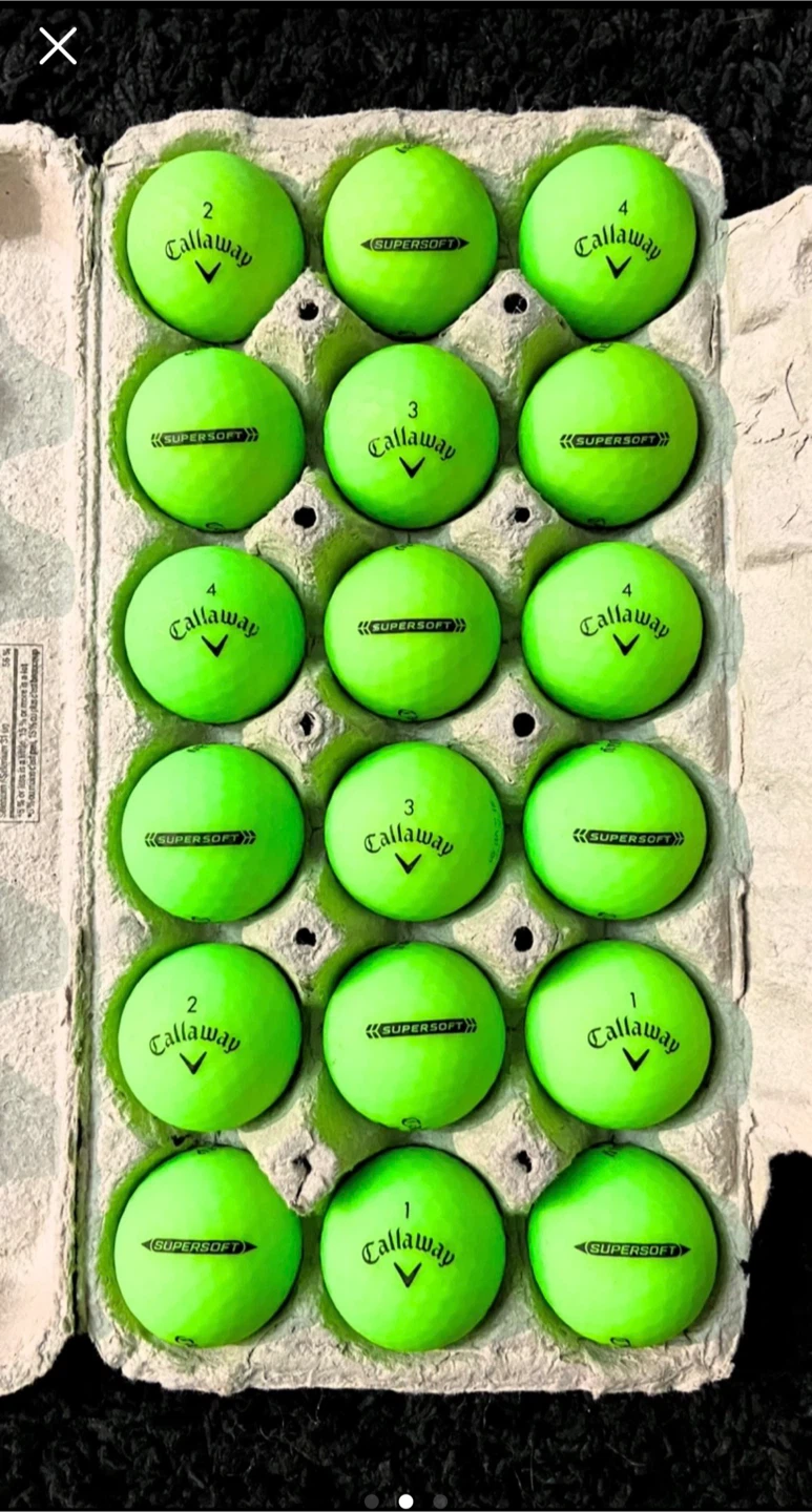 18 Callaway Supersoft Green Golf Balls - photo 2