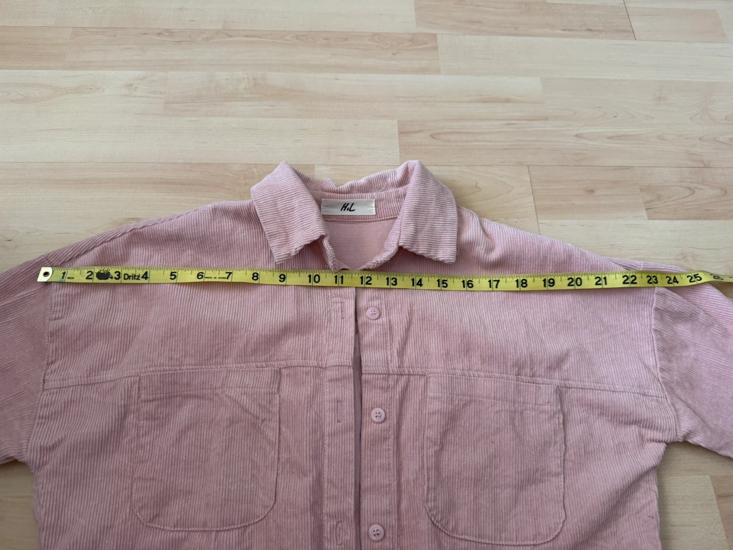 Pink Corduroy Button down Shirt Jacket - photo 3