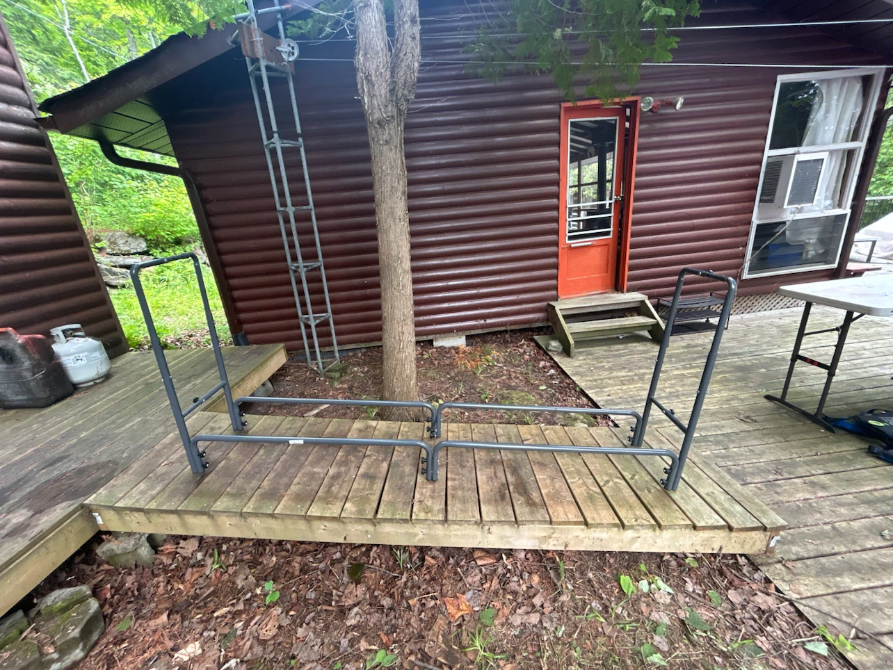 Grey Metal firewood Stand - photo 2
