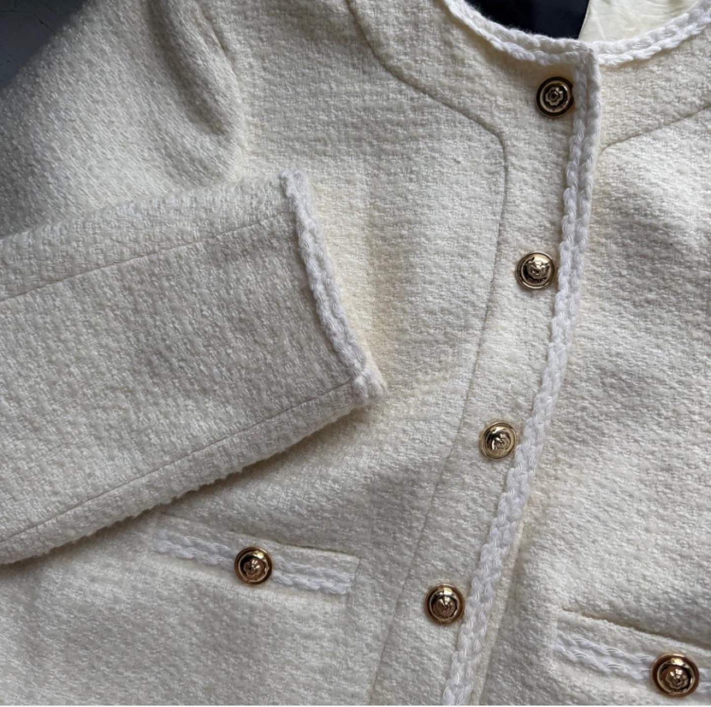 Maje Cream Tweed Blazer - photo 4