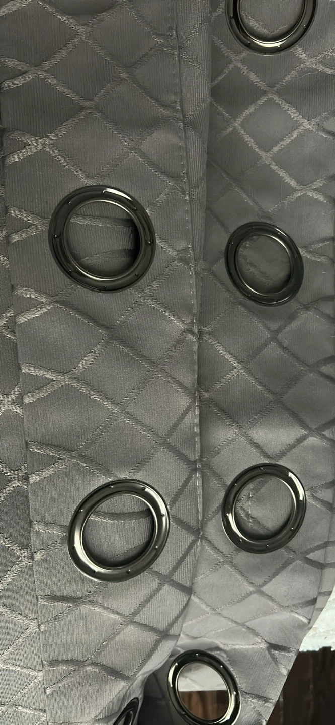 Grey Grommet Curtains