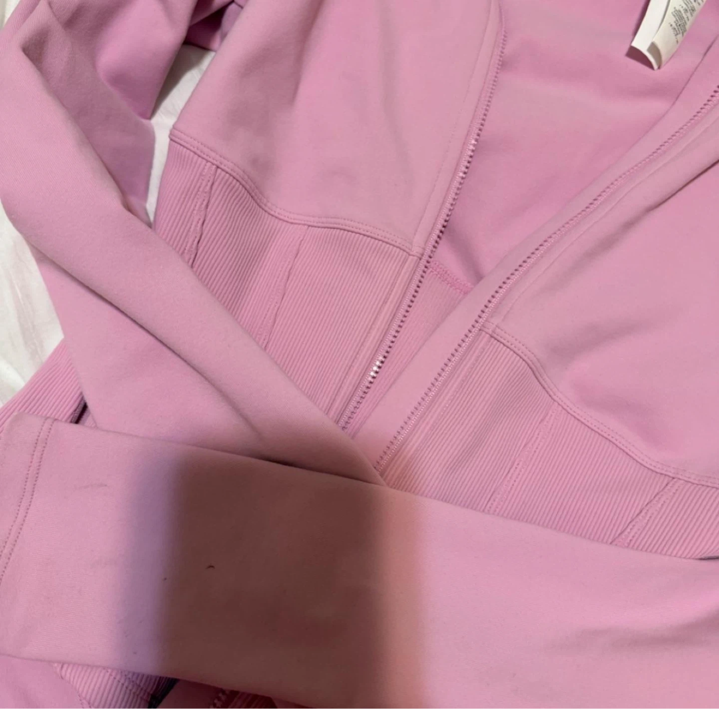 ALO Airbrush Corset Full Zip Jacket - Pink - photo 3