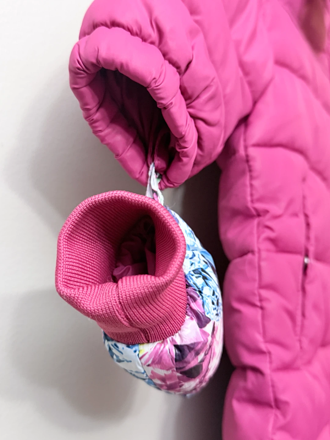 Pink Diesel Industry Puffer Snowsuit with Mittens - photo 4