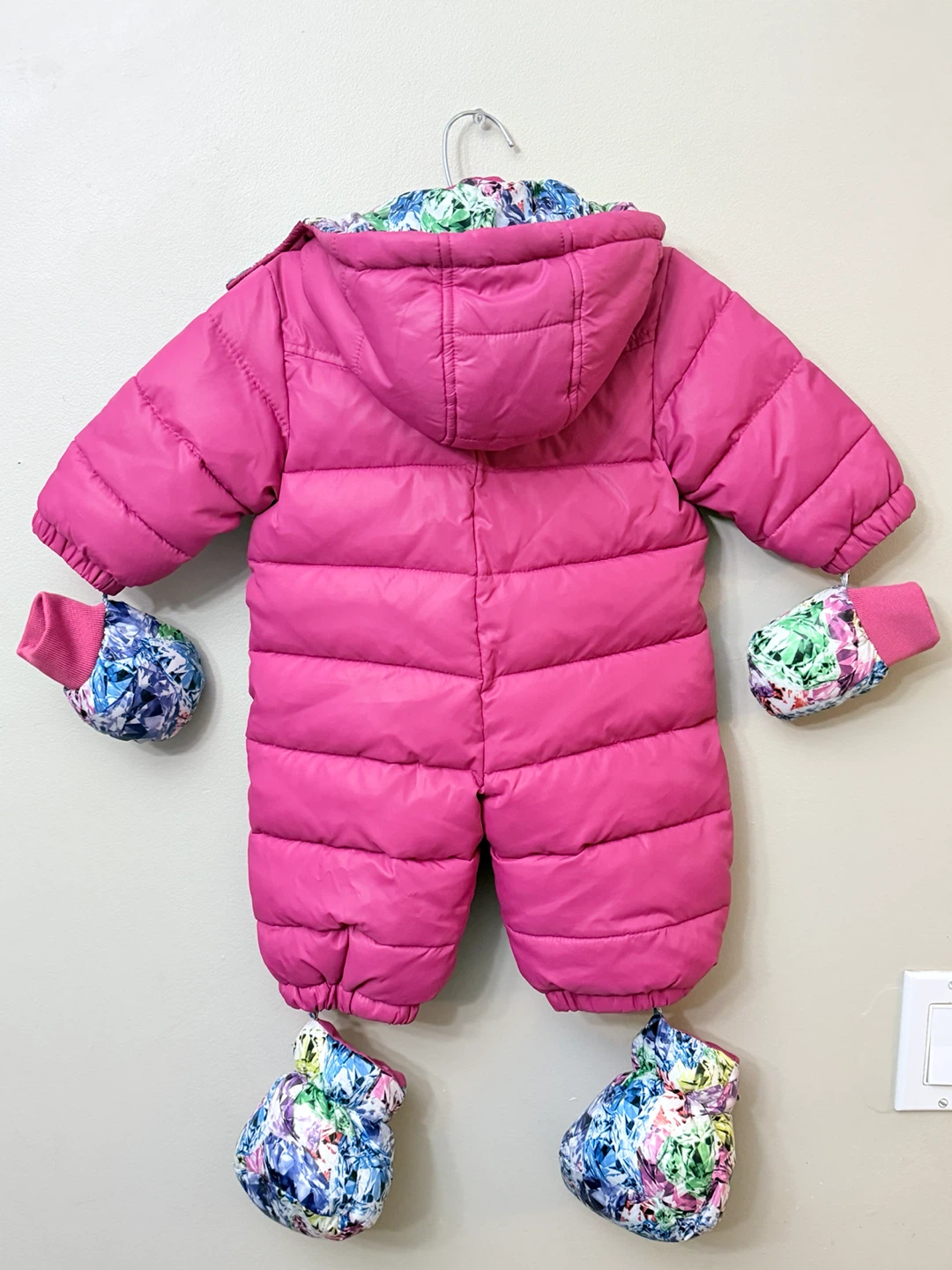 Pink Diesel Industry Puffer Snowsuit with Mittens - photo 5