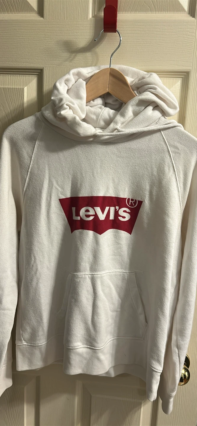 Levi's White Hoodie with Logo
