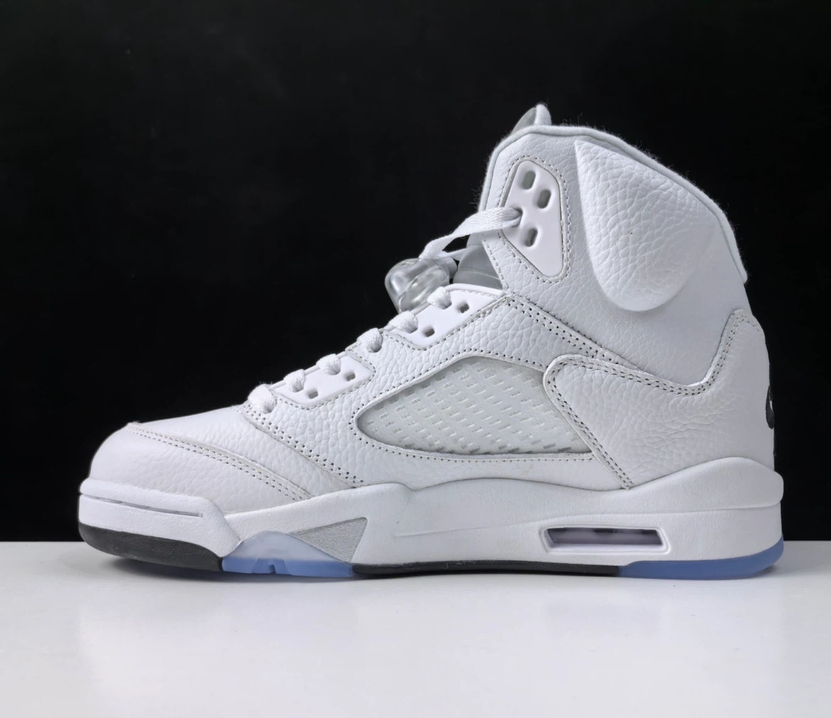 Nike Air Jordan 5 Retro white metallic