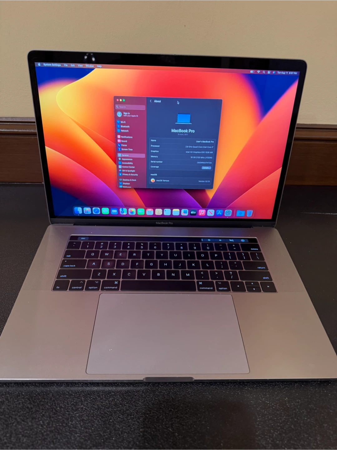 Apple MacBook Pro 15-Inch (2017) – Space Gray