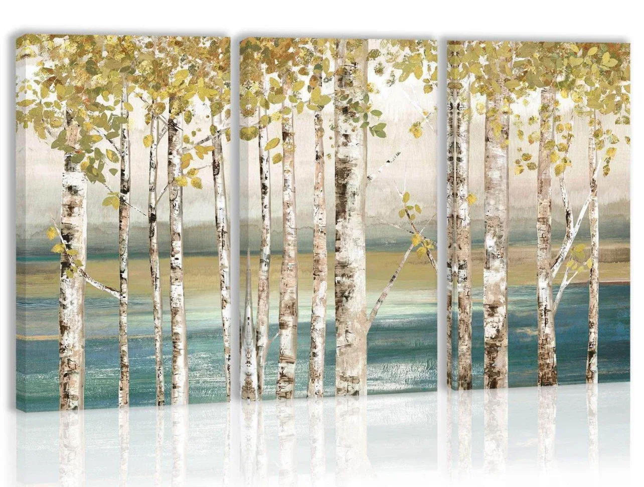 3-Panel Birch Tree Canvas Wall Art