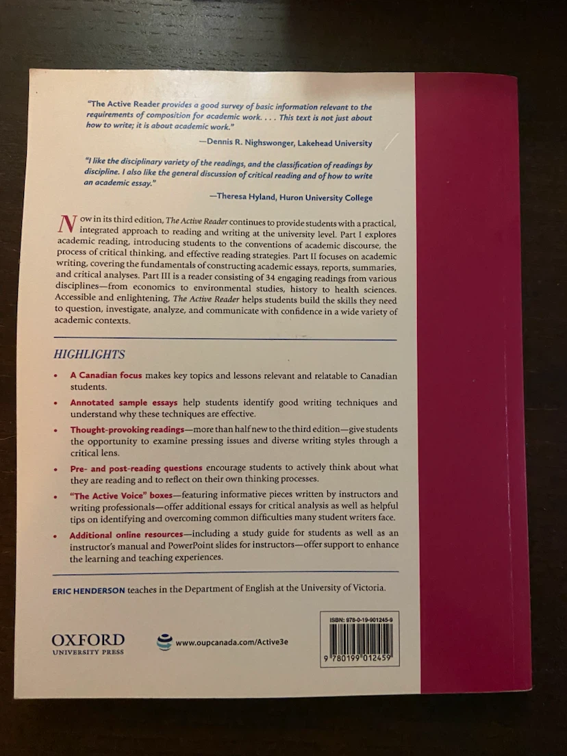 The Active Reader: Strategies for Academic Reading and Writing - photo 2