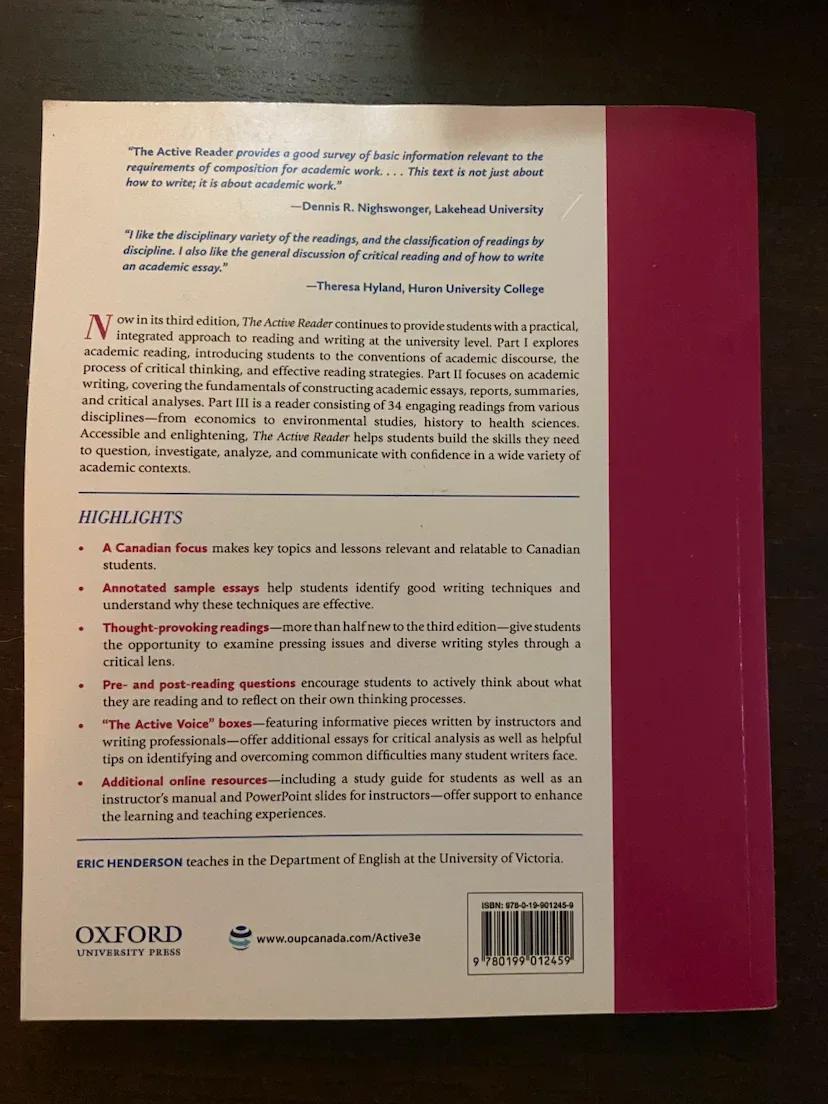 The Active Reader: Strategies for Academic Reading and Writing - photo 2
