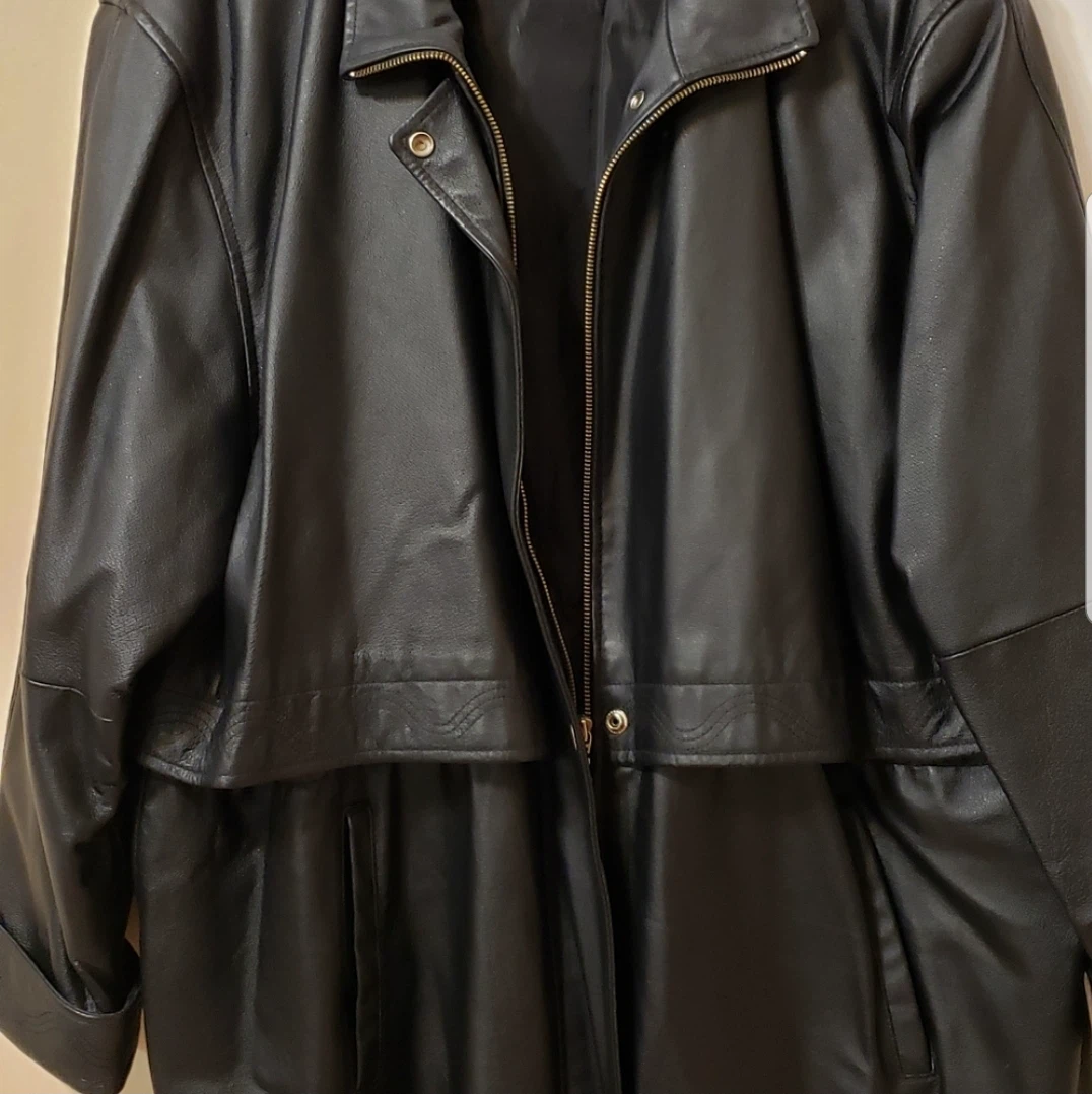 XL ladies Black Leather Jacket - photo 3