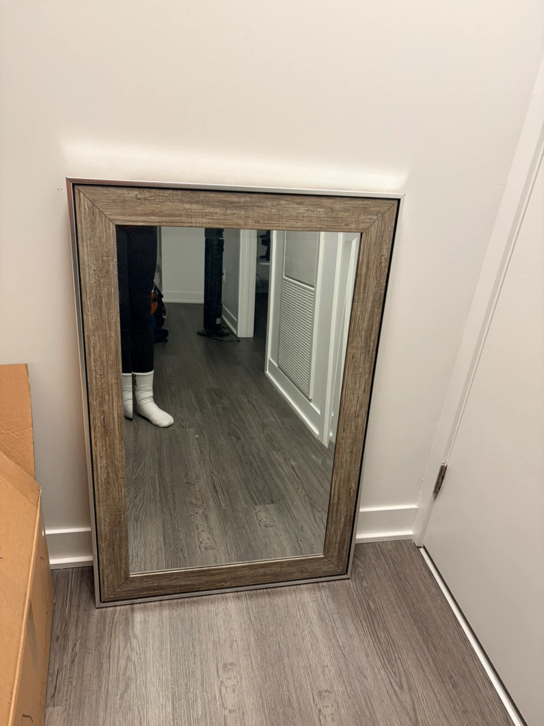 Rustic Wood Frame Mirror - photo 2