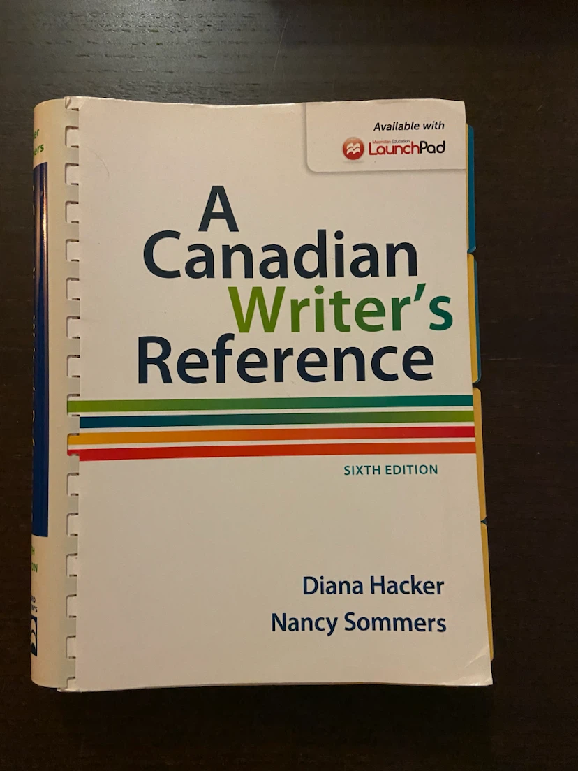 A Canadian Writer's Reference, Sixth Edition