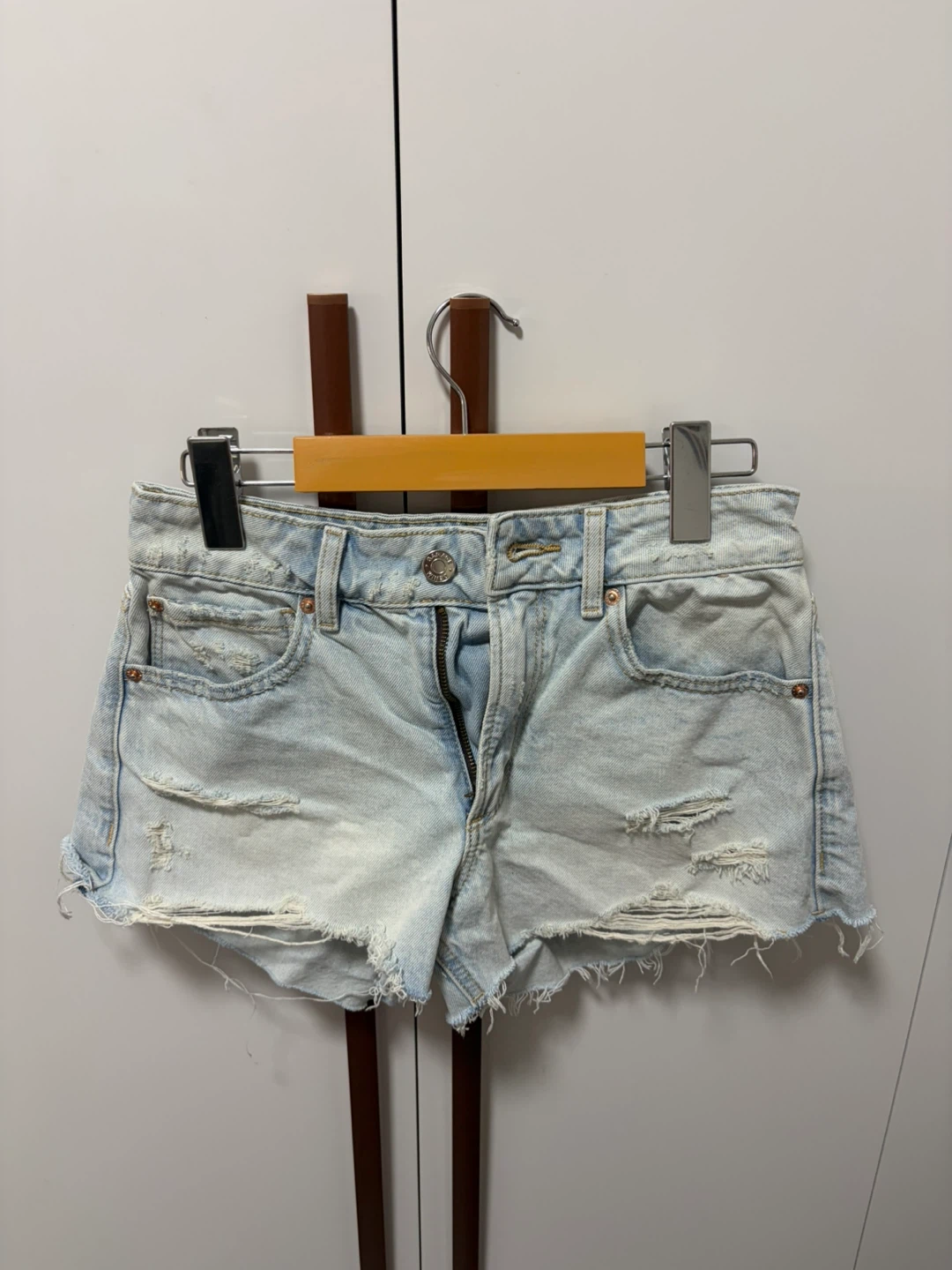 Garage Denim Festival Distressed Denim Shorts