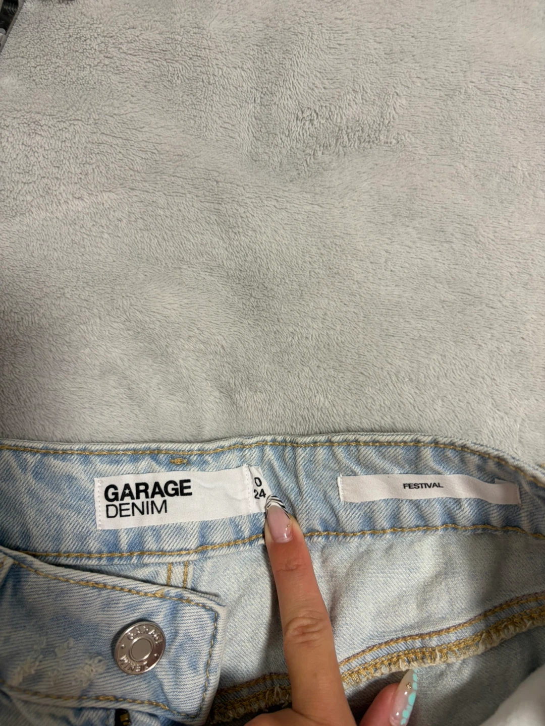 Garage Denim Festival Distressed Denim Shorts - photo 3