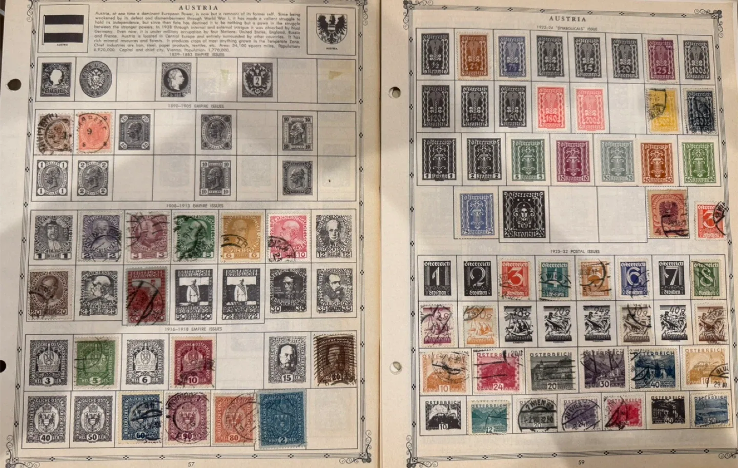 Very Old Austrian Postage Stamps