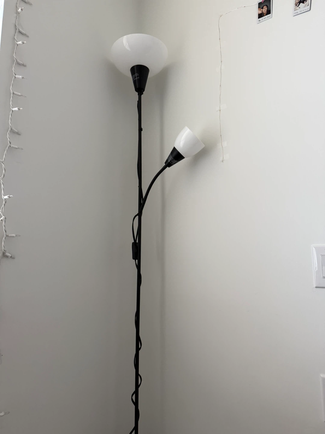Black floor lamp