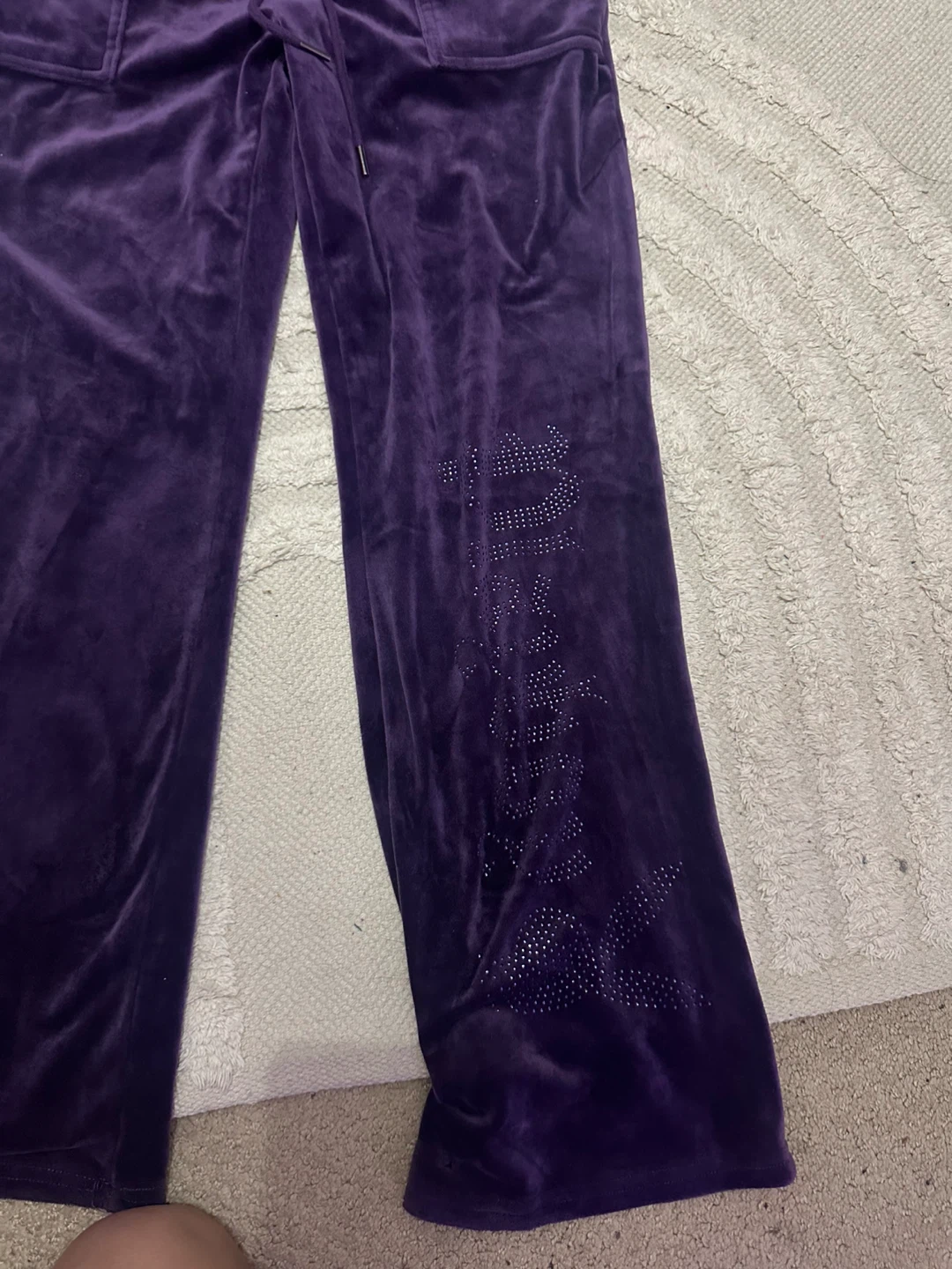 Playboy Velour Tracksuit Set - Purple - photo 2