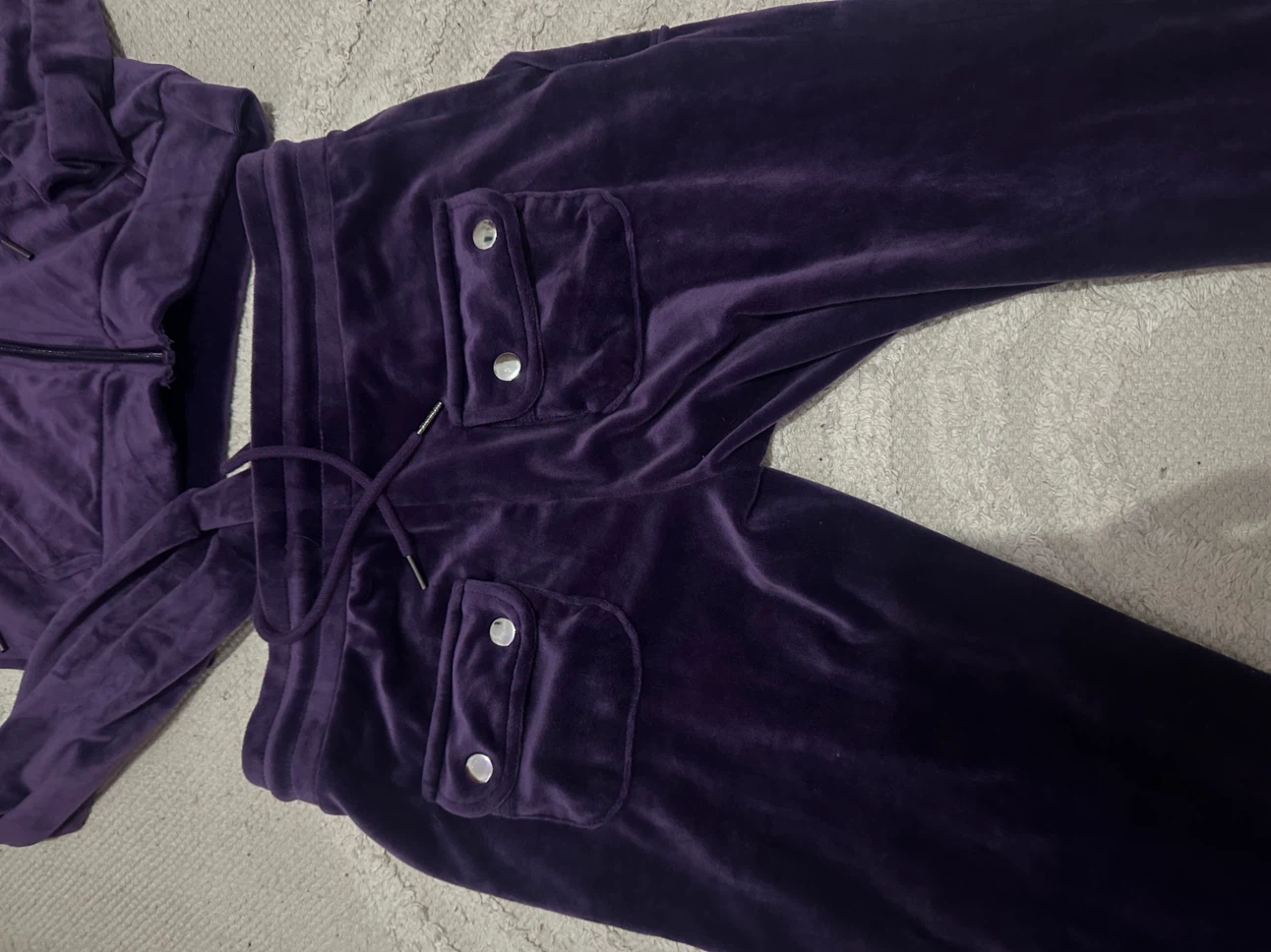 Playboy Velour Tracksuit Set - Purple - photo 5