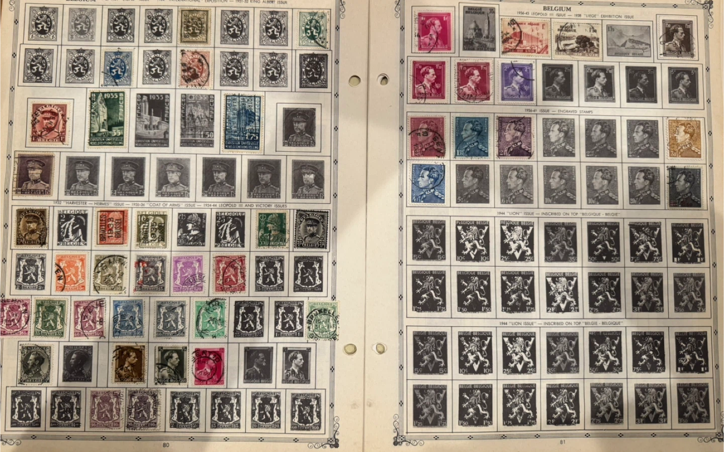Very Old Belgium Postage Stamps - photo 2