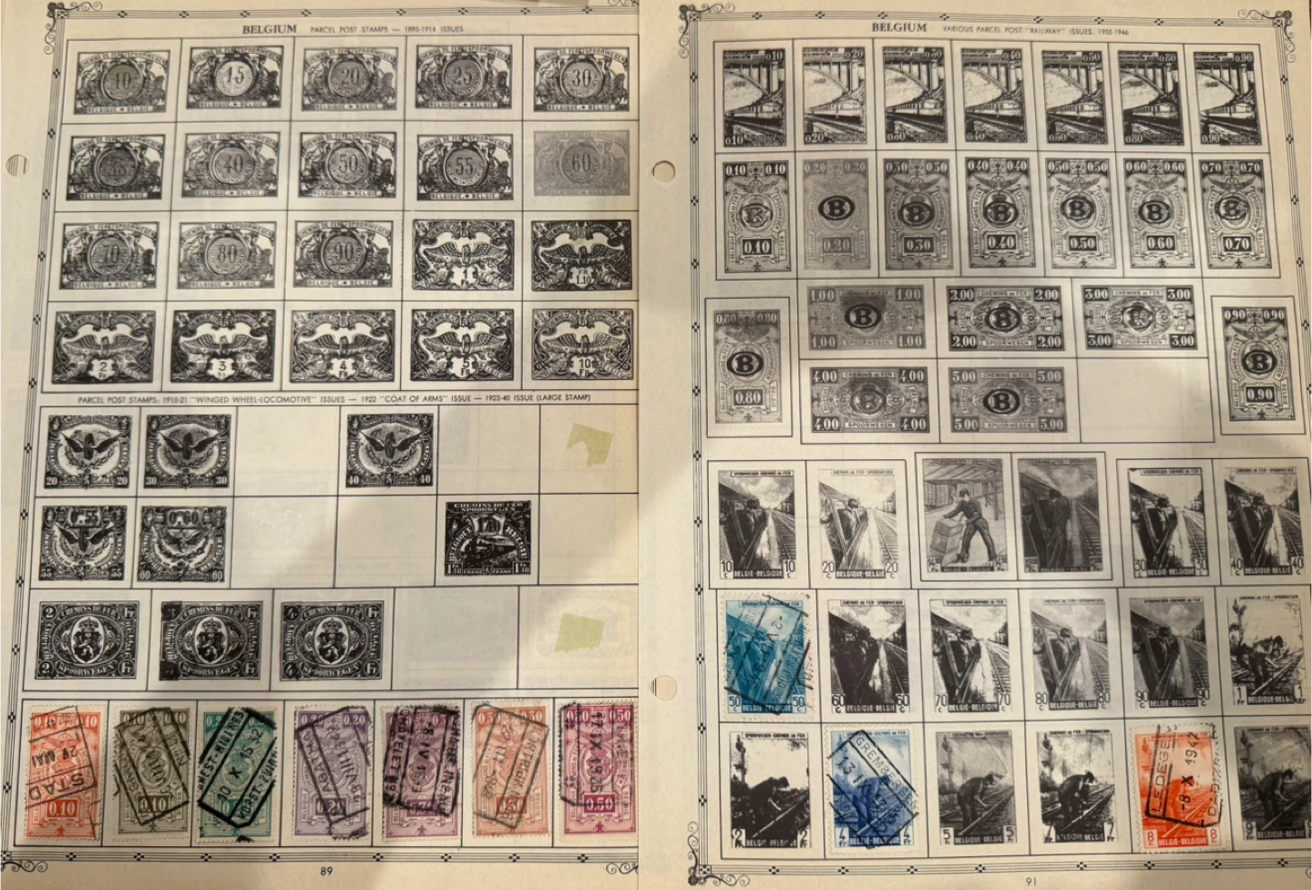 Very Old Belgium Postage Stamps - photo 5