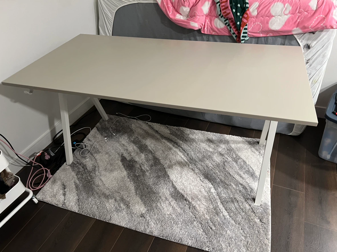IKEA TROTTEN Desk - Beige, 160x80 cm - photo 3