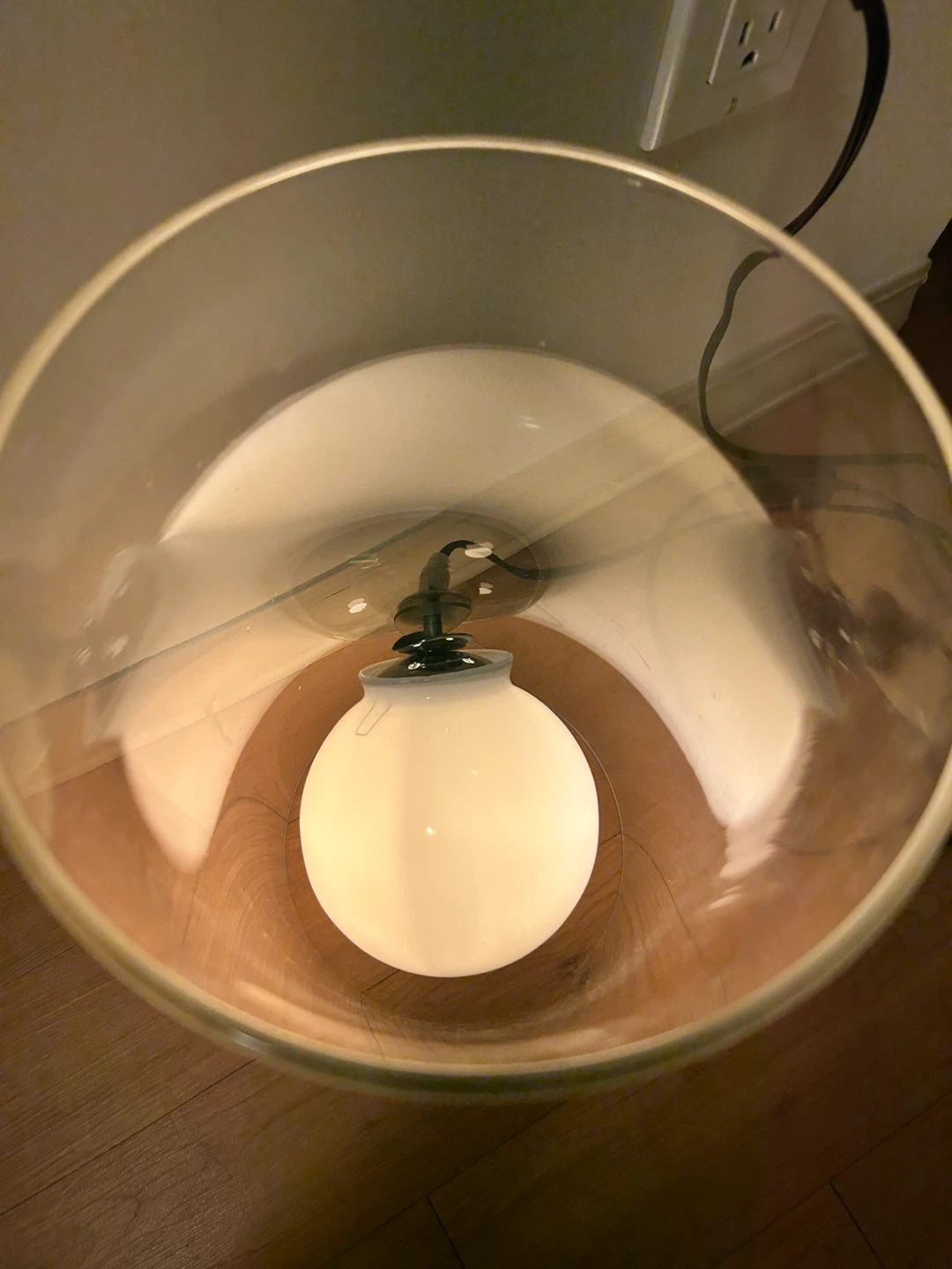 Cylindrical Glass Lamp - photo 2