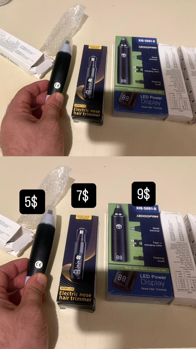 Electric Nose Hair Trimmer with LED Display