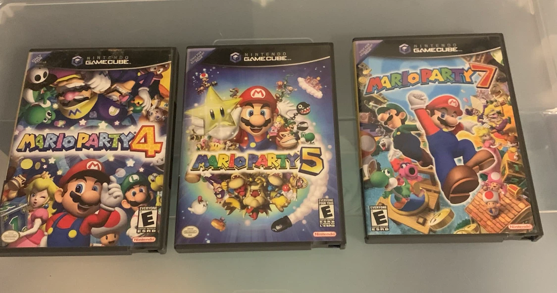 Nintendo GameCube Mario Party 4, 5, and 7
