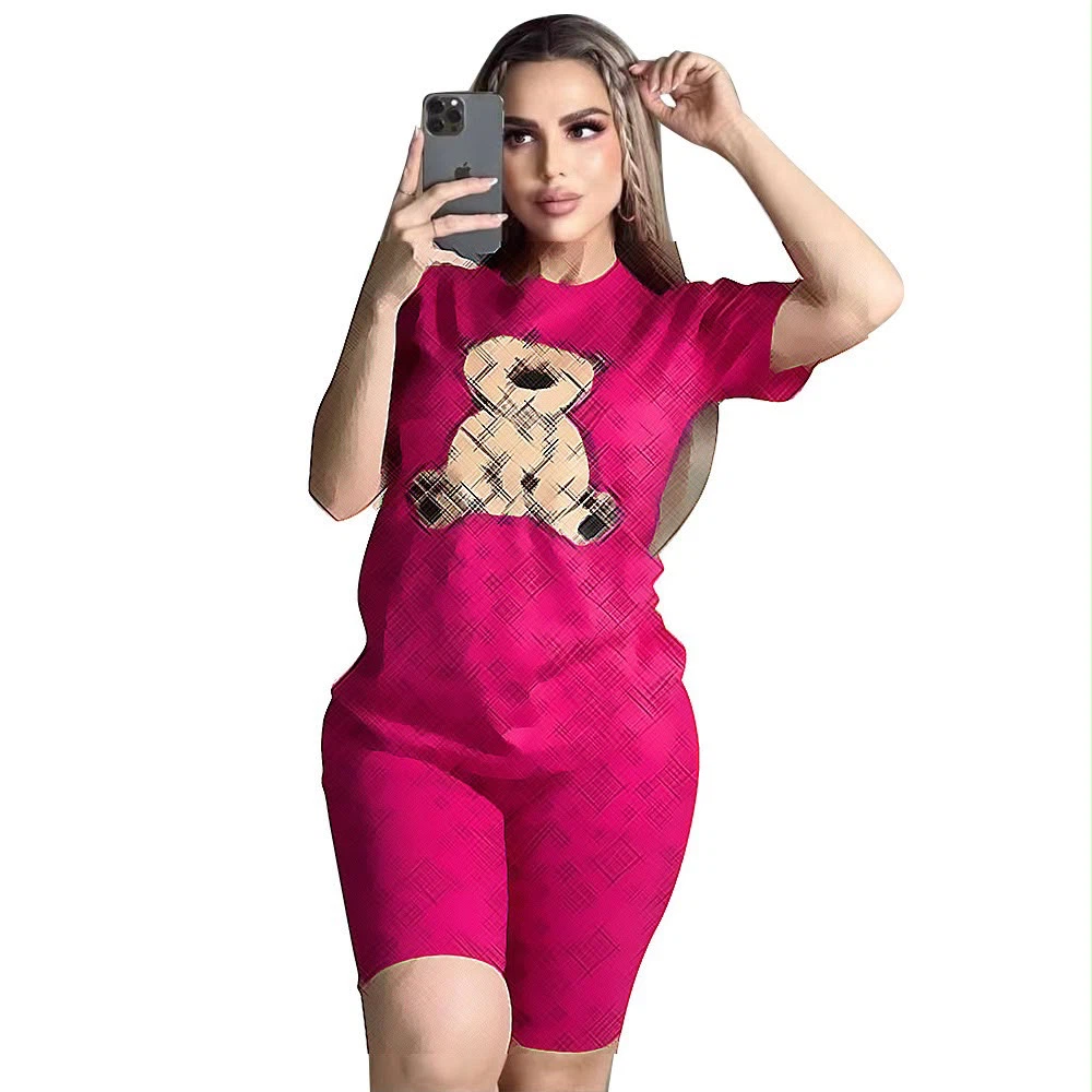 Women's Teddy Bear Graphic Tee & Shorts Set - photo 3