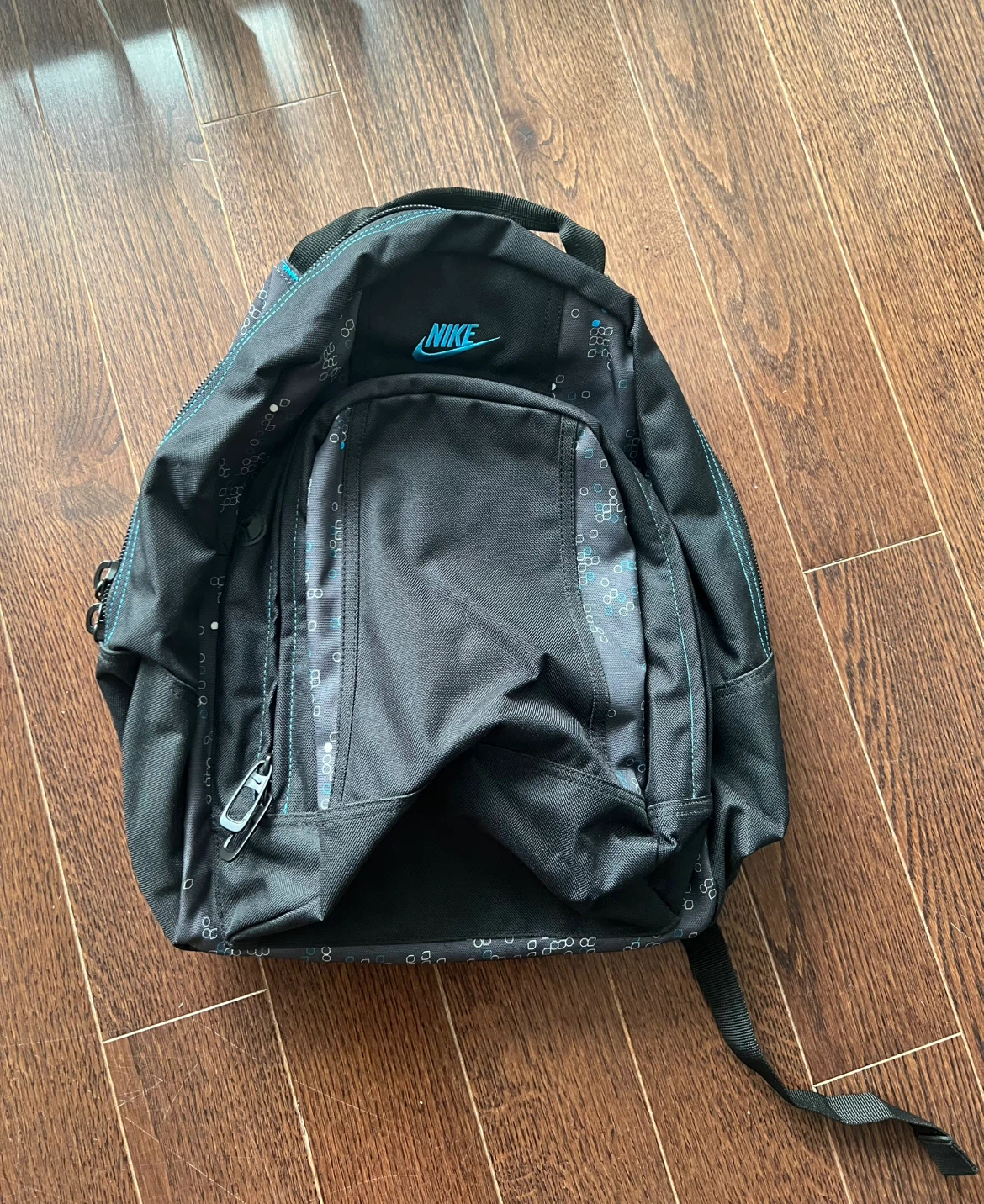 Nike School Backpack - Black/Grey/Light Blue