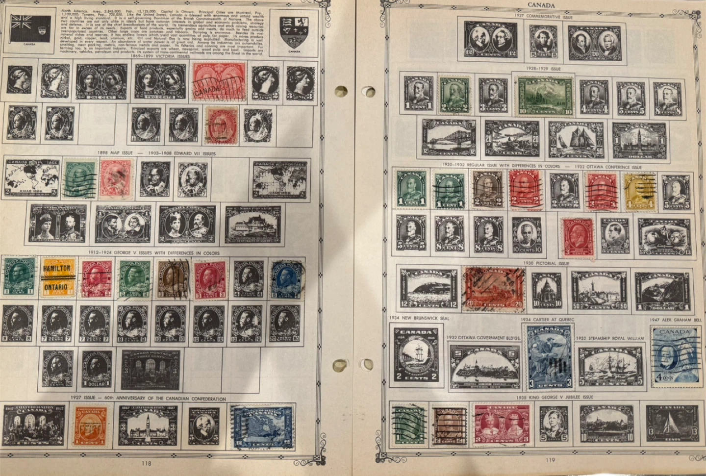 Very Old Canadian Postage Stamps