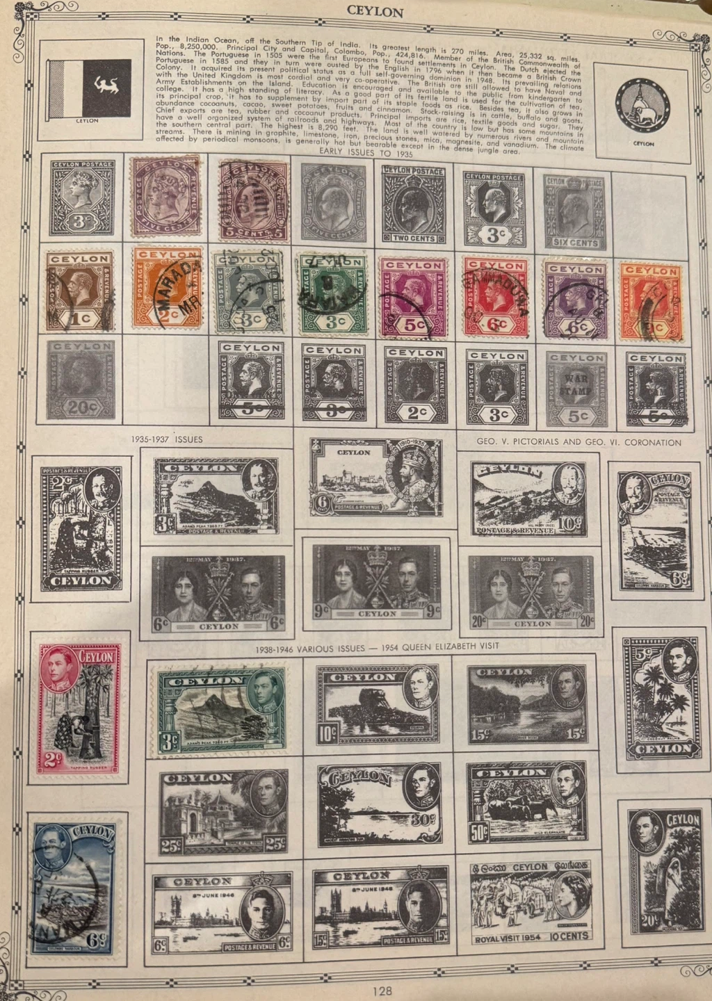 Very Old Postage Stamps From Ceylon