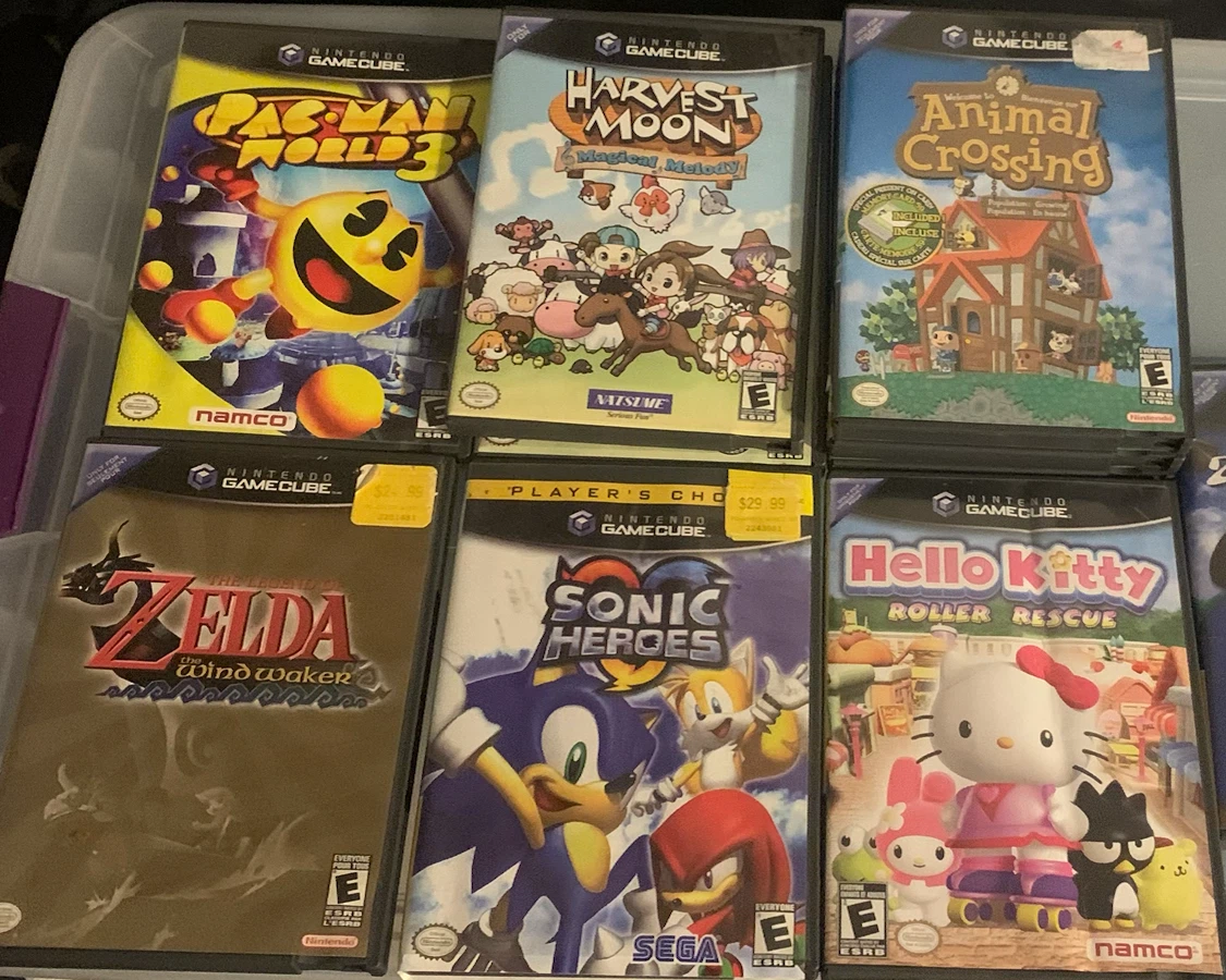 Nintendo GameCube Games Bundle - Pac-Man, Zelda, Animal Crossing