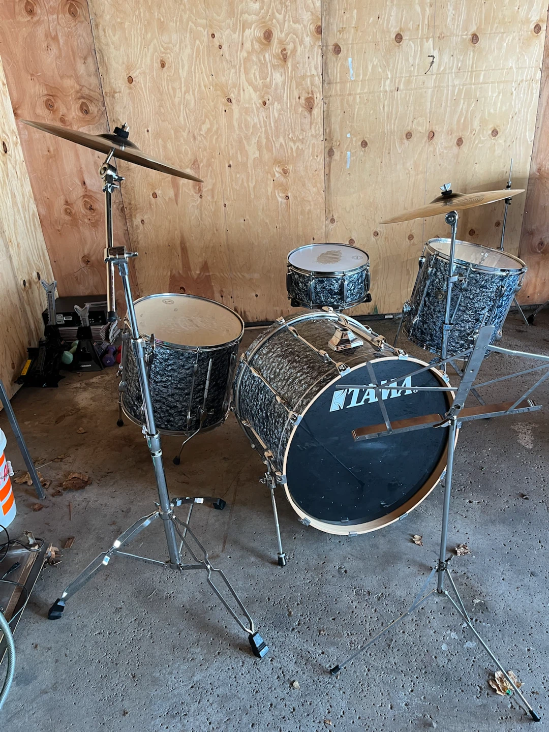Vintage TAMA Black Diamond Pearl Drum Set - photo 5