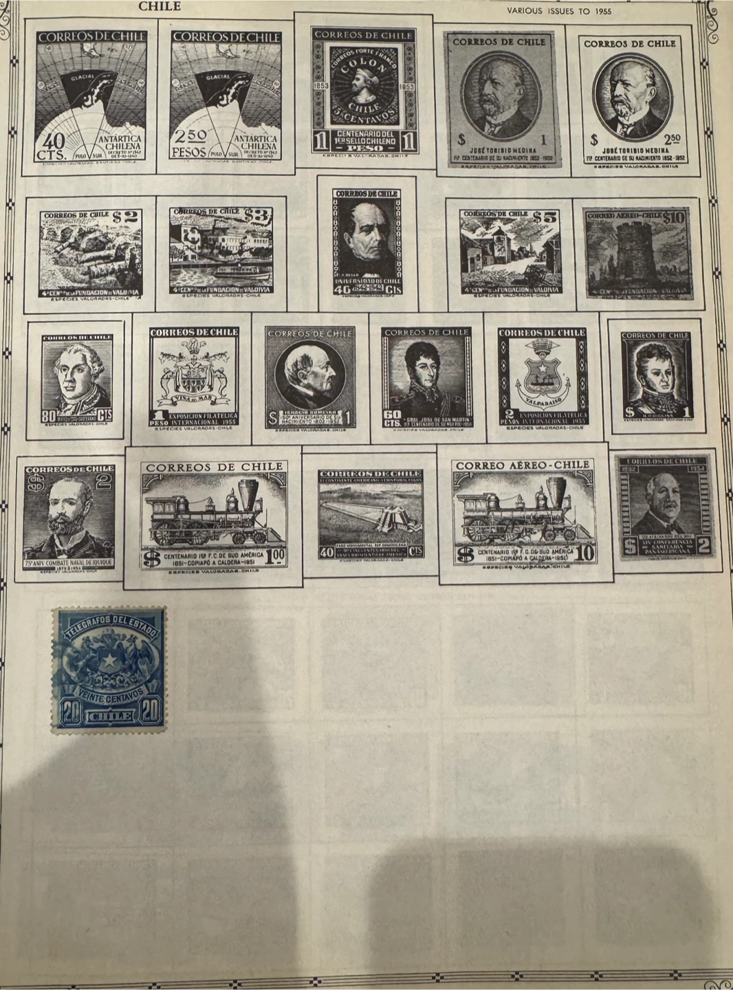 Very Old Postage Stamps From Chile - photo 4