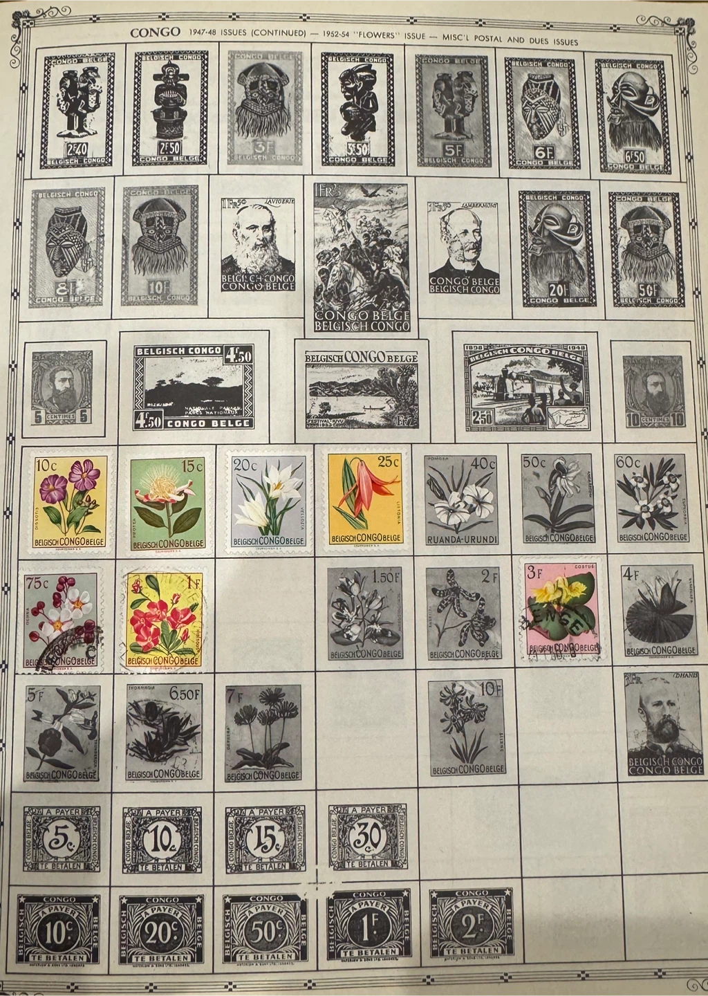 Very Old Postage Stamps From Belgium Congo - photo 2