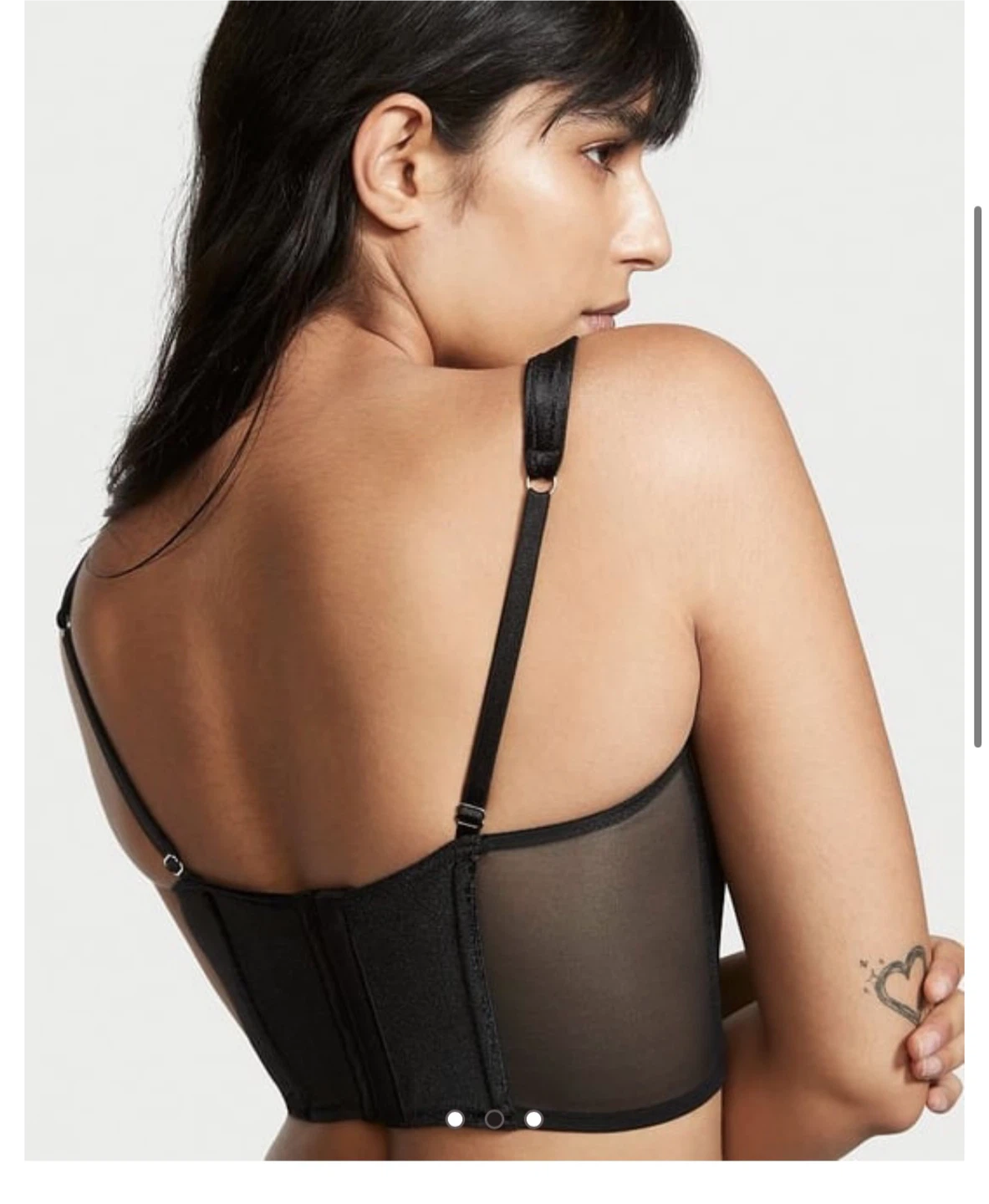 Black Velvet Corset Top with Lace Trim - Victoria Secrets - photo 4