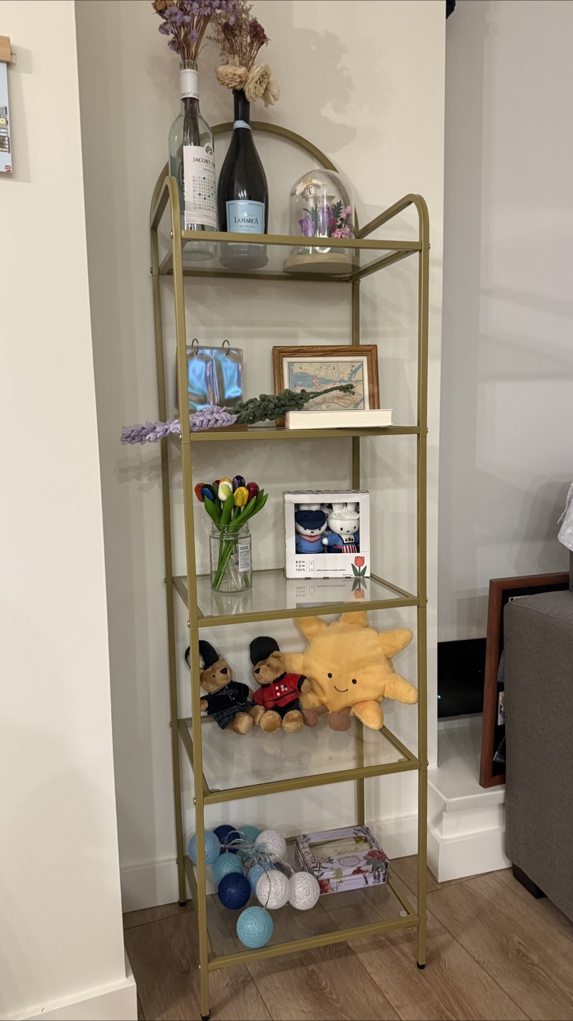 Gold Metal 5-Tier Display Shelf Unit - photo 2