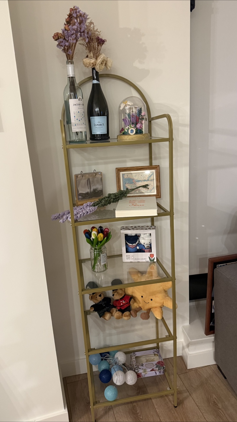 Gold Metal 5-Tier Display Shelf Unit - photo 3