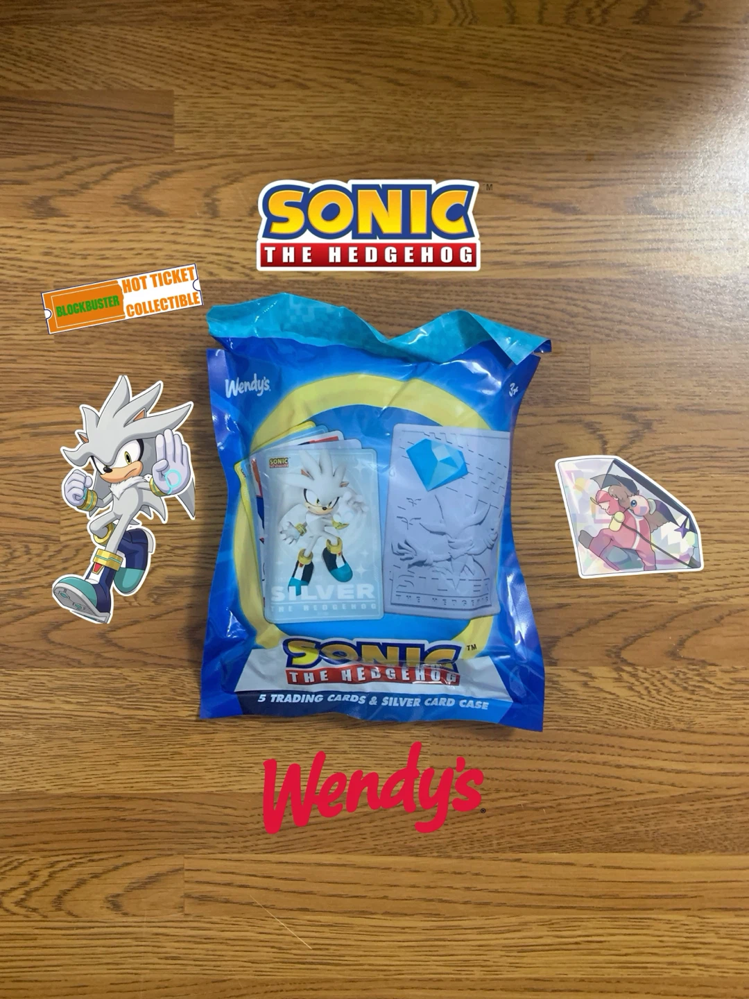 Wendy’s | Sonic The Hedgehog Trading Cards & Case (Silver)